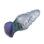 7.9" (20 cm) Mutated Horror Silicone Plug – Alien Texture Fantasy Toy with Wide Safety Base