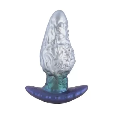 7.9" (20 cm) Mutated Horror Silicone Plug – Alien Texture Fantasy Toy with Wide Safety Base