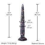 Voidfang Silicone Tentacle Dildo – 18.2" Ultra-Long Ribbed Design