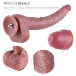 Hismith 15.6" Giant Silicone Dildo with 12.6" Insertable Length and KlicLok System Hismith 15.6" Giant Silicone Dildo with 12.6" Insertable Length and KlicLok System
