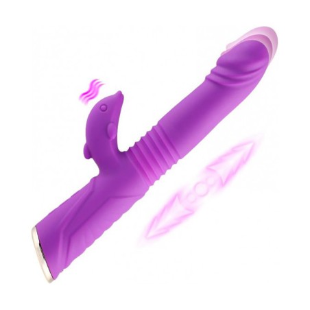 Hismith Dildo Telescopic Vibrator Waterproof Magnetic Charge Sex Toys for Couples