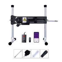 Hismith Male Masturbation And Fucking machine With Two Fleshlight Style Masturbators, Thrust Rod Extension And Storage Bag