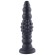HISMITH 11.3" Silicone Squirting dildo,10.6" Insertable Length with flexible tube and Kliclok System, L Dots Ripple Black