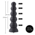 Hismith 9" Smooth Silicone Squirting Dildo, 8" Insertable, KlicLok System for Anal Play