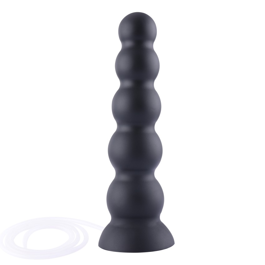 Hismith 9" Smooth Silicone Squirting Dildo, 8" Insertable, KlicLok System for Anal Play
