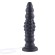 HISMITH 11.3" Silicone Squirting dildo,10.6" Insertable Length with flexible tube and Kliclok System, L Dots Ripple Black