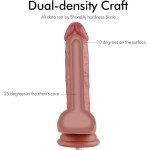 Hismith 17.3 cm (6.8") Dual-Density Dildo with KlicLok System - Beginner Series