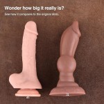 Hismith 19.94 cm (7.85") Dual-Density Ultra Silicone Dildo, 16.71 cm (6.58") Insertable, KlicLok System Hismith 19.94 cm (7.85") Dual-Density Ultra Silicone Dildo, 16.71 cm (6.58") Insertable, KlicLok System