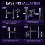 Modular Upright Rod Set for Hismith Sex Machine (6 Support Rods + 1 Machine Body Extension Rod)