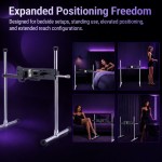 Modular Upright Rod Set for Hismith Sex Machine (6 Support Rods + 1 Machine Body Extension Rod)