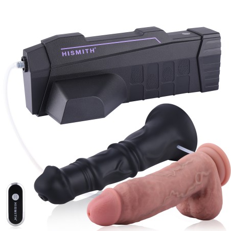 Hismith Lube Launcher Sets||App & Remote Controlled 200ml Squirting System with KlicLok Dildos