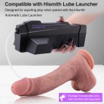 Hismith 25.3 cm (9.9") Dual-Density Squirting Silicone Dildo||with Oversized 3D Testicles, 17.9 cm (7") Insertable Curved Hismith 25.3 cm (9.9") Dual-Density Squirting Silicone Dildo||with Oversized 3D Testicles, 17.9 cm (7") Insertable Curved