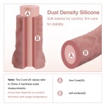 Hismith 25.3 cm (9.9") Dual-Density Squirting Silicone Dildo||with Oversized 3D Testicles, 17.9 cm (7") Insertable Curved Hismith 25.3 cm (9.9") Dual-Density Squirting Silicone Dildo||with Oversized 3D Testicles, 17.9 cm (7") Insertable Curved