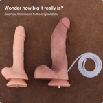 Hismith 24.2 cm (9.5") Curved Squirting Silicone Dildo||Oversized 3D Testicles, 18.4 cm (7.24") Insertable Hismith 24.2 cm (9.5") Curved Squirting Silicone Dildo||Oversized 3D Testicles, 18.4 cm (7.24") Insertable