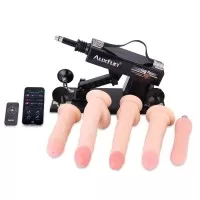Auxfun Sex Machine Bundles with 5 Large Dildos