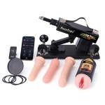Auxfun Sex Machine Bundle for Couples– Includes Realistic Dildo & Male Masturbators Cup
