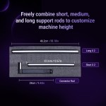 Hismith Sex Machine Height Extension Rod Set||25mm diameter modular leg rods with 24cm extender for adjustable machine height Hismith Sex Machine Height Extension Rod Set||25mm diameter modular leg rods with 24cm extender for adjustable machine height
