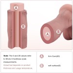 Hismith 17.2 cm (6.8 in)  Dual-Density Silicone Dildo with Crowned Glans