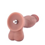 Hismith 17.2 cm (6.8 in)  Dual-Density Silicone Dildo with Crowned Glans