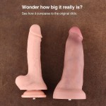 Hismith 26.9 cm (10.6 in) Dual-Density Curved Dildo with Fuller Shaft Hismith 26.9 cm (10.6 in) Dual-Density Curved Dildo with Fuller Shaft